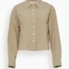 Morgan Shirt In Taupe 2 Morgan Shirt In Taupe -ULLA JOHNSON Shop 632562b1b9a01eb3fd30f239bbb98376