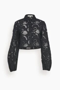 DOROTHEE SCHUMACHER Generous Gaze Cotton Blouse In Pure Black