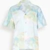 Southern French Shirt In Under The Water -ULLA JOHNSON Shop 641d4a6dea4a31f6107164b3618afcb6