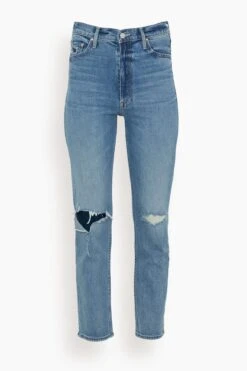 MOTHER High Waisted Rider Flood Jean In Wild And Wicked
