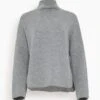 ALLUDE Mock Sweater In Heather Melange -ULLA JOHNSON Shop 697c6e61f50f7947901473bc1abababe