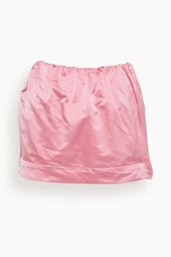 Gilda Gonna Corta Duchesse In Peonia Pink