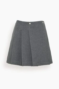 Skirt In Melange Anthracite