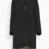 Dries Van Noten Richy Embroidery Coat In Black