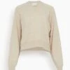 Emsalo V Neck Sweater In Cream Melange 1 Emsalo V Neck Sweater In Cream Melange -ULLA JOHNSON Shop 7a1cc541558c66edbe546c17f56f4bd6