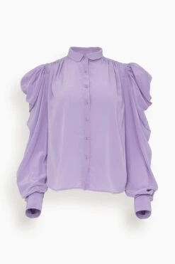 ULLA JOHNSON Dari Blouse In Foxglove