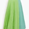 Pleated Skirt In Pistachio 2 Pleated Skirt In Pistachio -ULLA JOHNSON Shop 84f69459ce774fbffcdfecfcb9451263