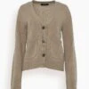 Danni Cardigan In Mole -ULLA JOHNSON Shop 8a645f4bbc0355bfcbd7f99627a33466