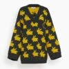 JW Anderson Bunny Jacquard V Neck Jumper In Black/Yellow 2 JW Anderson Bunny Jacquard V Neck Jumper In Black/Yellow -ULLA JOHNSON Shop 8d12788775b72d71b3c5474fd49f1ff2