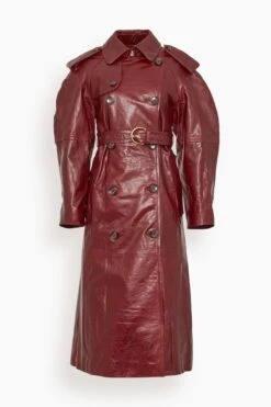 ULLA JOHNSON Marlowe Coat In Mahogany