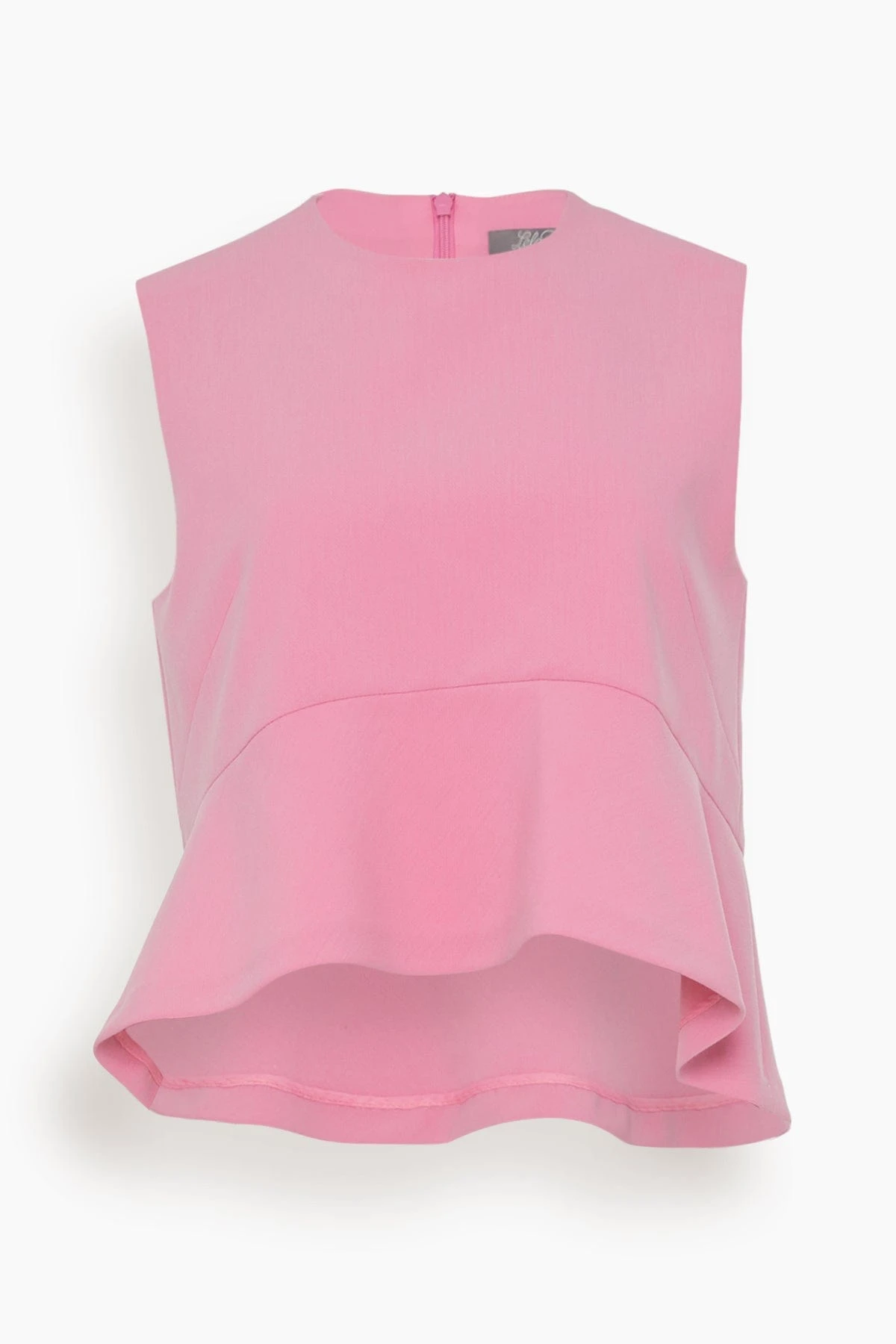 Flounce Hem Top In Peony 3 Flounce Hem Top In Peony