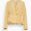 ULLA JOHNSON Talie Blazer In Dune -ULLA JOHNSON Shop 939ac2480aedfa42dc6b000093bd47a5