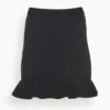 JW Anderson Ruffled Hem Mini Skirt In Black -ULLA JOHNSON Shop 93c7e4dbdc8f90f08c15ef40926b7bee