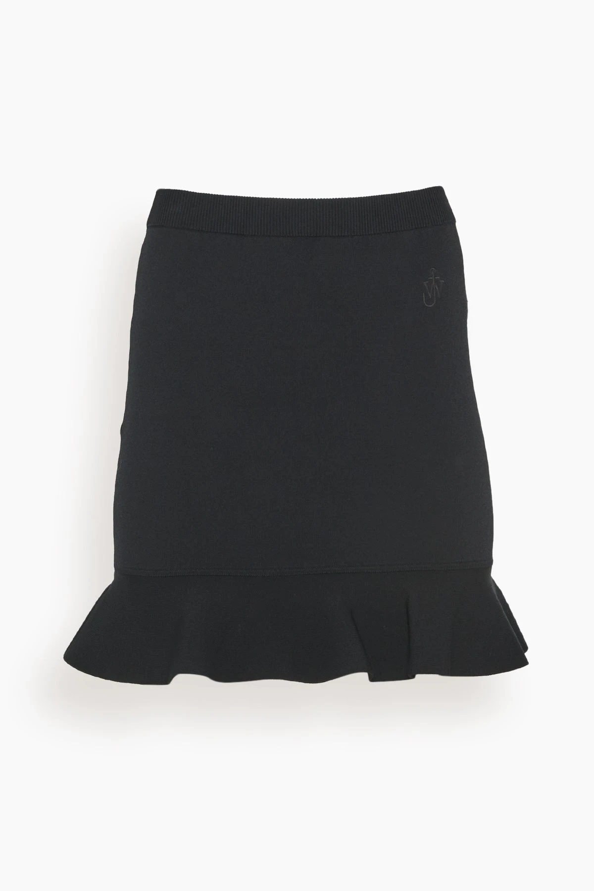 JW Anderson Ruffled Hem Mini Skirt In Black 3 JW Anderson Ruffled Hem Mini Skirt In Black
