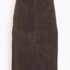 Toteme Paneled Suede Skirt In Chocolate 2 Toteme Paneled Suede Skirt In Chocolate -ULLA JOHNSON Shop 96181c484cd9efba9179490e23fa1bbf