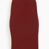 Knit Pleat Stitch Skirt In Mahogany 1 Knit Pleat Stitch Skirt In Mahogany -ULLA JOHNSON Shop 9b08e077cbd8589e3dd87d04d5e74d04
