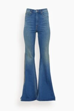 Heidi Sling Super High Rise Super Bell Trouser In Taylor Medium Denim