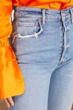 AGOLDE Riley Long Jean In Cove -ULLA JOHNSON Shop Agolde RileyLonginCove 4 1