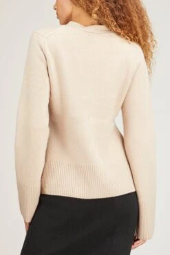 Blue Bird Sweater In Fawn 10 Blue Bird Sweater In Fawn -ULLA JOHNSON Shop Arch4BlueBirdSweaterinfawn 3