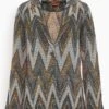 Missoni Textured Chevron Jacket In Multicolor -ULLA JOHNSON Shop MISSONI TexturedChevronJacketinMulticolor