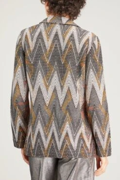 Missoni Textured Chevron Jacket In Multicolor 10 Missoni Textured Chevron Jacket In Multicolor -ULLA JOHNSON Shop MISSONI TexturedChevronJacketinMulticolor 3