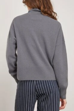 Samsoe Samsoe Nola Turtleneck In Iron Gate -ULLA JOHNSON Shop Samsoe NolaTurtleneckinIronGate 3