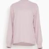 The Long Sleeve Tee In Lavender -ULLA JOHNSON Shop a20db170f43a84692fe23f85c5467196