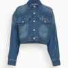 Tadia Jacket In Blue -ULLA JOHNSON Shop a337efe09da567f6a5eb5b872cefcd44
