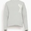 Off White ADC Sweater In Pearl Grey 2 Off White ADC Sweater In Pearl Grey -ULLA JOHNSON Shop a42d0d9608ae989adbe2b8ea4160e211