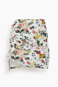 Paco Rabanne Jupe Knee Skirt In Ivory Rose Gard