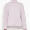 ALLUDE Mock Sweater In Soft Rose -ULLA JOHNSON Shop a69860da83d1b74b29b74302e9018ab6