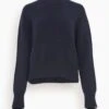 Please Sweater In Navy -ULLA JOHNSON Shop aa1acbbe29dcb60ca08dcbdf67b68c49