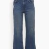 Crop Wide Jean In Marina -ULLA JOHNSON Shop aec1aa56485370c64e8412d9b187c874
