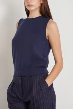 ALLUDE RD Sweater 0/1 In Sapphire -ULLA JOHNSON Shop allude RDSweater01inSapphire 2