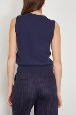 ALLUDE RD Sweater 0/1 In Sapphire -ULLA JOHNSON Shop allude RDSweater01inSapphire 3