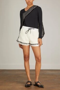 American Vintage Jacksonville Long Sleeve Shirt In Noir -ULLA JOHNSON Shop american JacksonvilleLongSleeveShirtinNoir 1