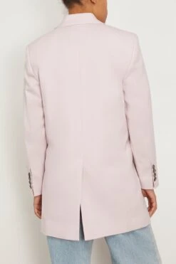 Double Breasted Oversized Jacket In Powder Pink -ULLA JOHNSON Shop ami DoubleBreastedOversizedJacketinPowderPink 3