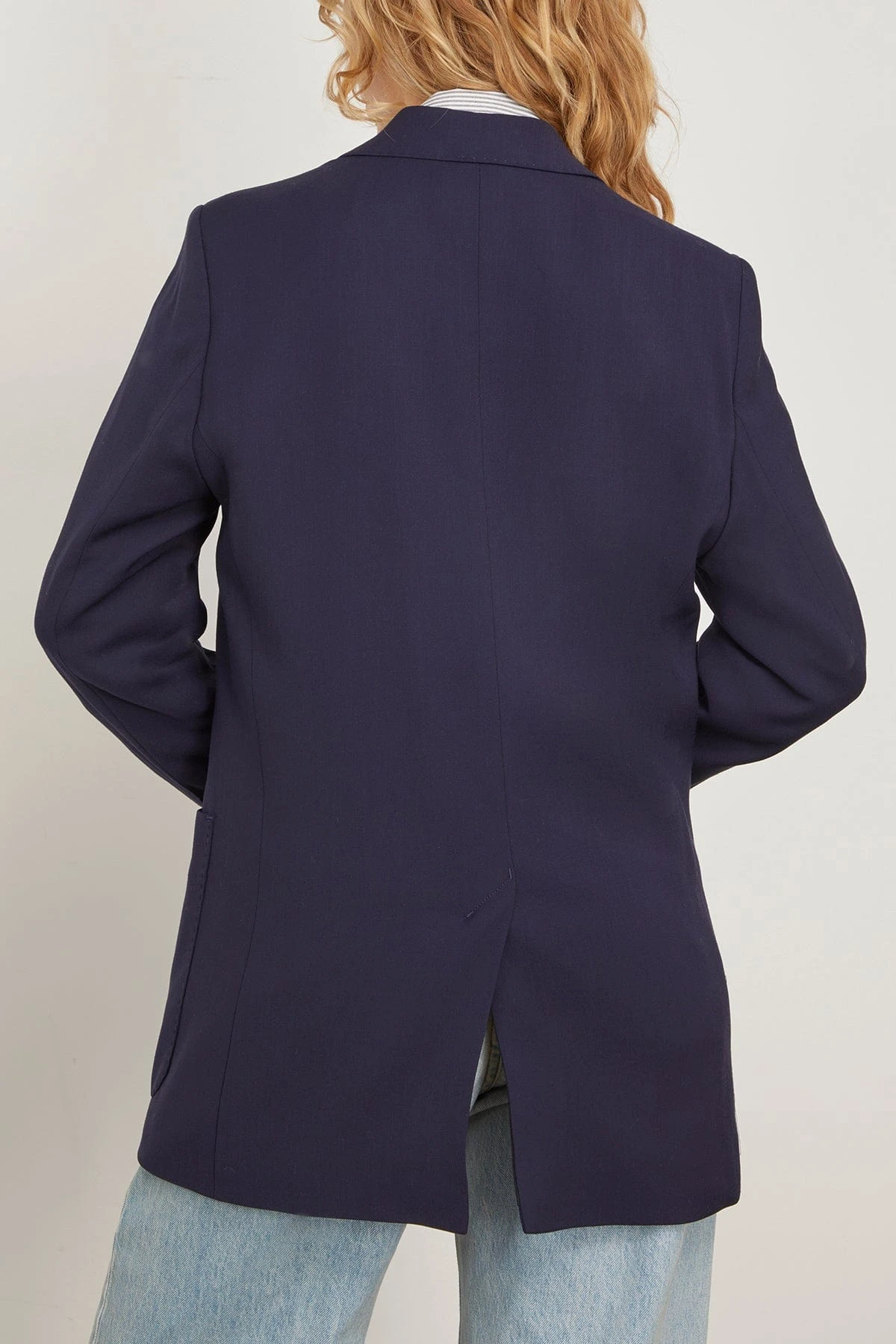 Two Buttons Jacket In Night Blue 6 Two Buttons Jacket In Night Blue - Image 4