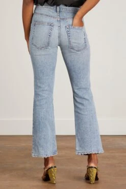 High Rise Crop Boot Jean In Montauk -ULLA JOHNSON Shop askkny HighRiseCropBootJeaninMontauk 3