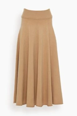 Twirl Skirt In Camel