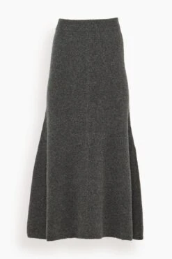Marta Boucle Skirt In Charcoal
