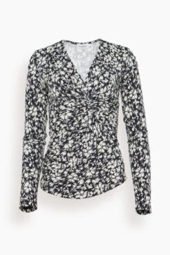 Lyss Blouse In Black/White