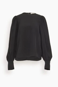 ULLA JOHNSON Lilliana Blouse In Noir