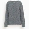 DOROTHEE SCHUMACHER Flower Sparkle Pullover In Calm Grey