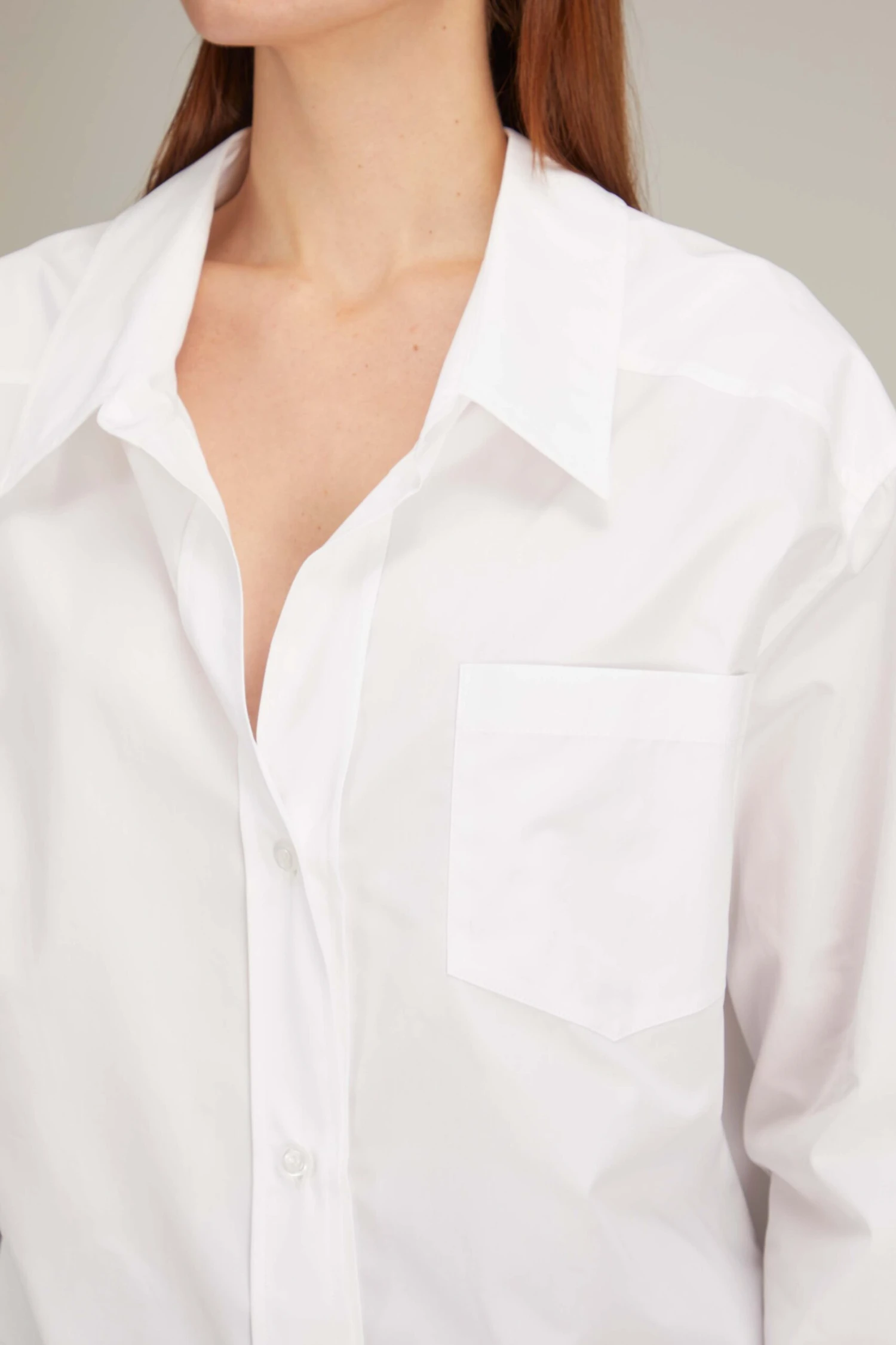 Petra Cotton Poplin Oversize Shirt In White 7 Petra Cotton Poplin Oversize Shirt In White - Image 5
