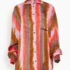 Elle Shirt In Pink Red Stripes -ULLA JOHNSON Shop cc133ea9fb0af53af3a7f46bb7124bb6