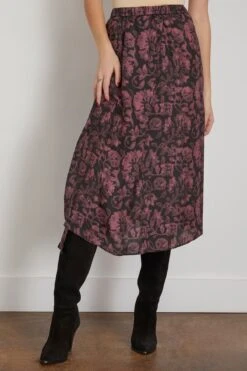 Sonam Skirt In Camelia Rouge -ULLA JOHNSON Shop christianwijnants SonamSkirtinCameliaRouge 2