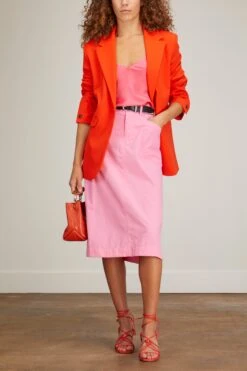 Dino Skirt In Carnation 8 Dino Skirt In Carnation -ULLA JOHNSON Shop ciao lucia dino skirt in carnation 1