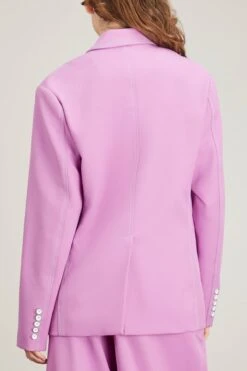 Oversized Unstructured Jacket In Grape 9 Oversized Unstructured Jacket In Grape -ULLA JOHNSON Shop cjr oversized unstructured jacket in grape 3