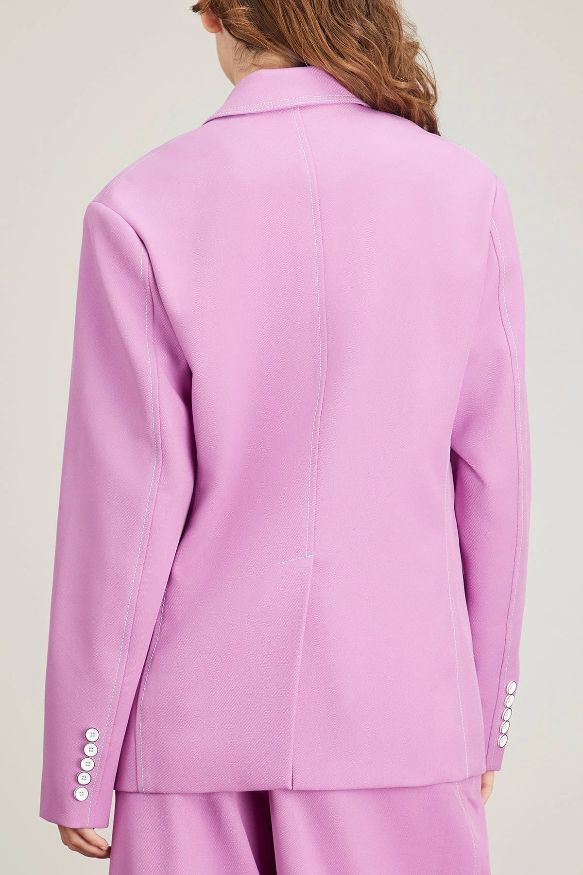 Oversized Unstructured Jacket In Grape 6 Oversized Unstructured Jacket In Grape - Image 4